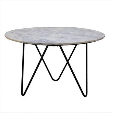 Eettafel Marmer Wit - Rond - 125x125x77 - Coco product