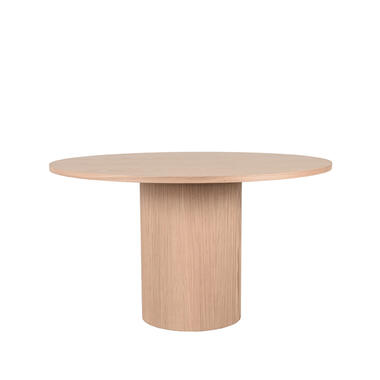 LABEL51 Eetkamertafel Oliva - Naturel - Eiken - 130 cm - Rond product