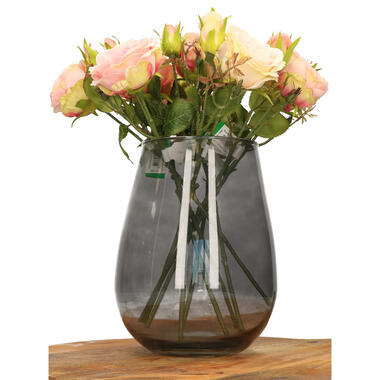 DK Design Bloemenvaas Mira - vaas - smoke glas - D20 x H22 cm product