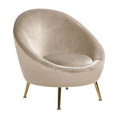 LANGA - Fauteuil - Taupe - Fluweel product