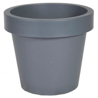 Mega Collections Plantenpot/bloempot - kunststof - grijs - D50 cm product