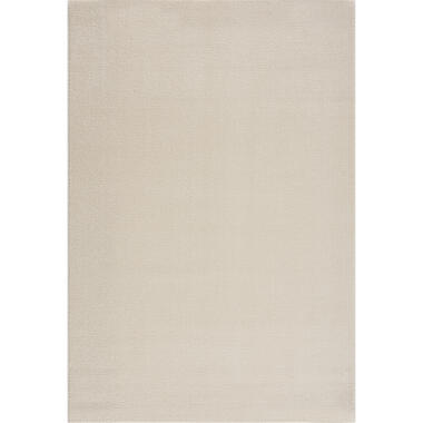 Uni Effen Laagpolig Vloerkleed Modern Creme - 120x170 CM product