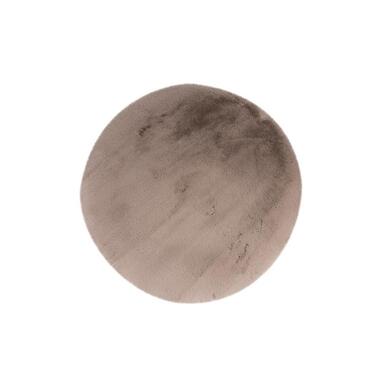 Heaven Fluffy Soft - Vloerkleed Hoogpolig - Effen Tapijt - Taupe - 160 CM ROND product