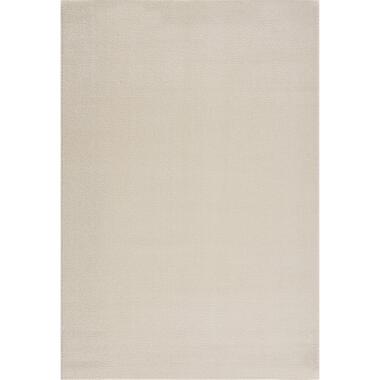 Uni Effen Laagpolig Vloerkleed Modern Creme - 160x230 CM product