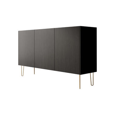 Meubella Dressoir Hacienda - Zwart - 144 cm product