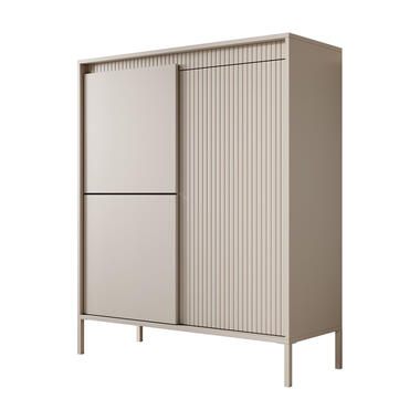 Meubella Dressoir Saran - Beige - Hoog - 104 cm product