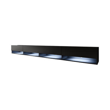 Meubella TV-Meubel Asino LED - Mat Zwart - 280 cm product