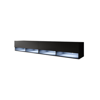 Meubella TV-Meubel Asino LED - Mat Zwart - 200 cm product