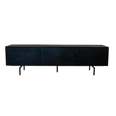 Tv-meubel 160cm - Zwart Mangohout - 160x40x45cm product