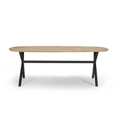 Eettafel 220cm - Deens Ovaal - Naturel Mangohout - Famke product