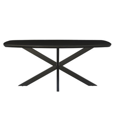 Livingfurn - Eettafel Jesper Deens Ovaal Black 180cm - Mangohout product