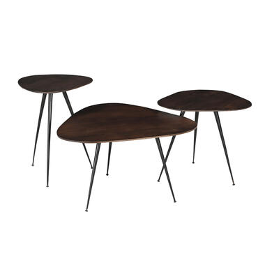 Brix - Salontafel Brix Loua Brown set of 3 - Mangohout product