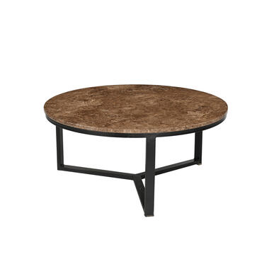 Livingfurn - Salontafel Senna Emperador 80cm - Marmer product