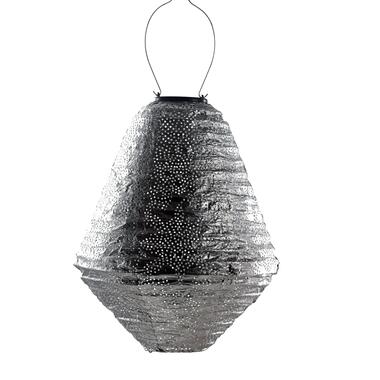 LUMIZ Solar Lampion Marrakesh Can - 30 cm - Zilver product