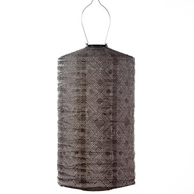 LUMIZ Solar Lampion Mosaic Cylinder - 28 cm - Taupe product