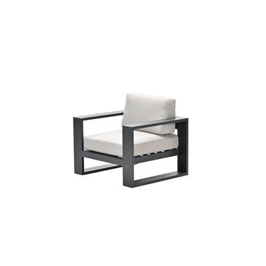 Garden Impressions Cube lounge fauteuil - carbon black - desert sand product