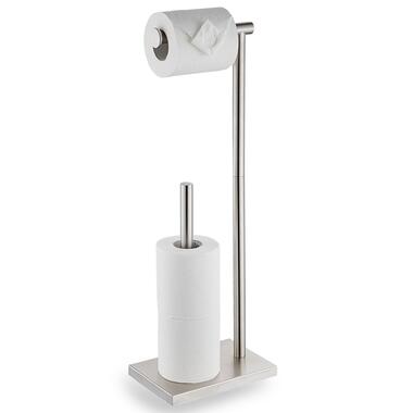 VDN Stainless Toiletrolhouder en reserverolhouder - Zilver - 2 in 1 product
