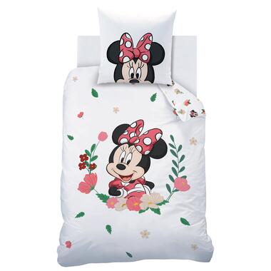 Disney Minnie Mouse Dekbedovertrek Flower - Eenpersoons - 140 x 200 cm - Katoen product