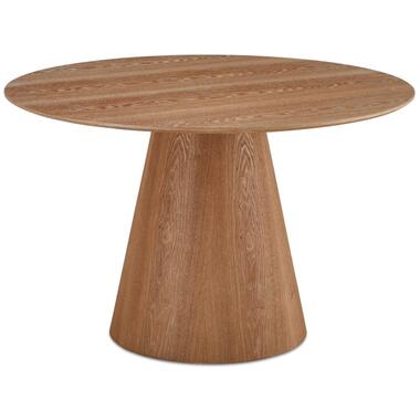 Eetkamertafel Rond ø120cm - Naturel Eikenhout product