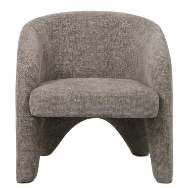 Fauteuil Stof Taupe - Incl. Armleuning - 74x73x75cm - Jackie product