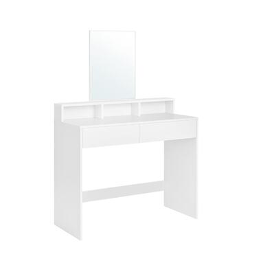 Furnihaus Kaptafel met rechthoekige spiegel en 2 lades, cosmetische tafel product