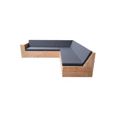 Wood4you - Loungeset 1 Douglas - L-vorm - incl. kussens - 200cm - 250cm product