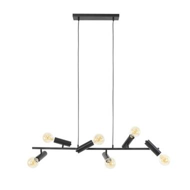 Hanglamp Johannes 6-lichts zwart metaal - 40x110x150 cm - Metaal - Grijs product