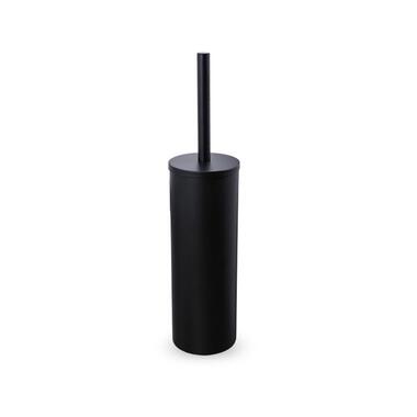 VDN Stainless Toiletborstel met houder - Zwart - RVS - Vrijstaand product