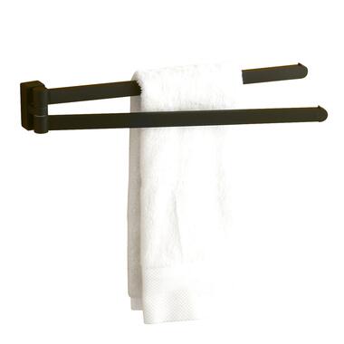 VDN Stainless Handdoekrek - Handdoekrek badkamer - Zwart - Draaibaar product