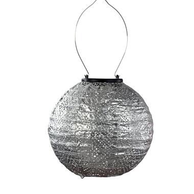 LUMIZ Solar Lampion Topaze Rond - 20 cm - Zilver product