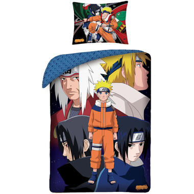 Naruto Dekbedovertrek, Konoha - Eenpersoons - 140 x 200 + 65 x 65 cm - Katoen product