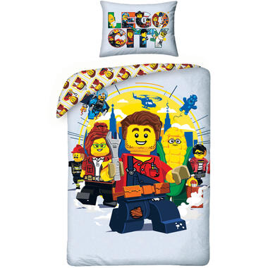 Lego City Dekbedovertrek - Eenpersoons - 140 x 200 cm - Katoen product