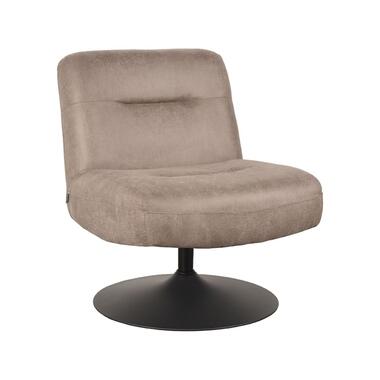 LABEL51 Fauteuil Eli 64x74x77 cm- Taupe - Micro Suede product