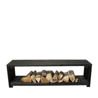 Sens-Line - Lyon opberg tuinbank - 150 cm - Hout - Zwart product