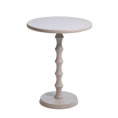 Bijzettafel Rond - Metaal Beige - 40x40x51,5cm - Fiene product