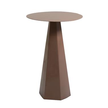 Bijzettafel Rond - Taupe Metaal - 40x40x48cm - Sika product