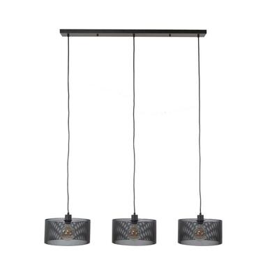 Hanglamp Jeff 3-lichts mesh round - Metaal - Zwart product