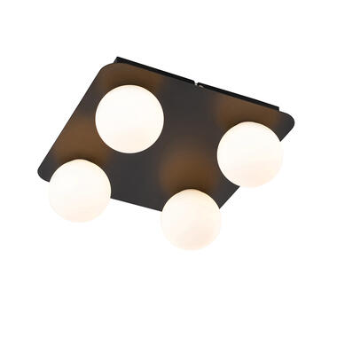 Qazqa plafondlamp buiten cederic zwart g9 product