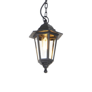 Qazqa hanglampen buiten new haven zwart e27 product