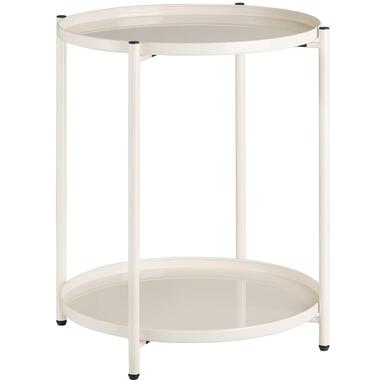 tectake Bijzettafel Oxford 45,5x45,5x53cm, Crème product