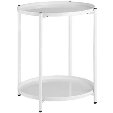 tectake Bijzettafel Oxford 45,5x45,5x53cm, Wit product