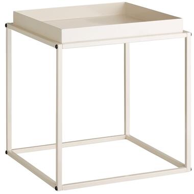 tectake Bijzettafel Cambridge 40x40x44cm, Crème product