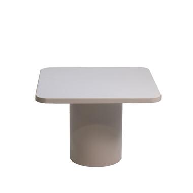 Salontafel Vierkant - Beige Metaal - 50x50x35cm - Mischa product