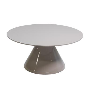 Salontafel Rond - Beige Aluminium Glans - 69x69x33,5cm - Kelsi product