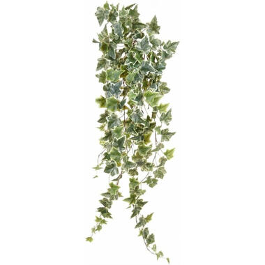 Emerald kunstplant/hangplant - Klimop/hedera - groen/wit - 100 cm lang product