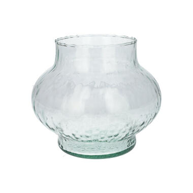 Bloemenvaas Holly - transparant glas - D19 x H16 cm - decoratieve vaas product