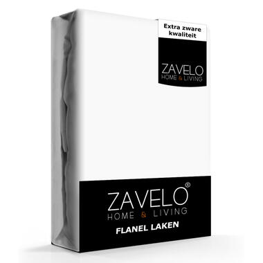Zavelo Flanel Laken Wit-1-persoons (180x290 cm) product