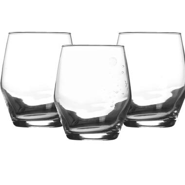 LAV Waterglazen Ella - transparant glas - 3x stuks - 370 ml product