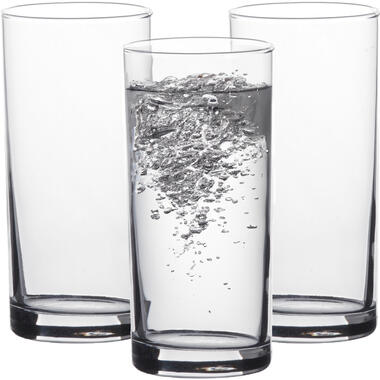 LAV Waterglazen Liberty - transparant glas - 3x stuks - 295 ml product