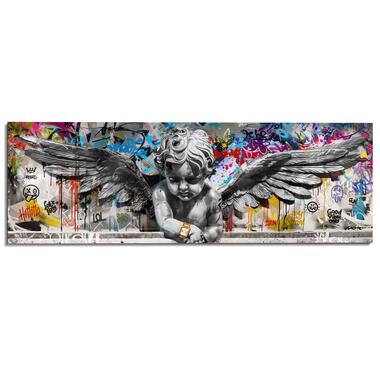 Schilderij - Funky Angel - 52x156 cm Hout product